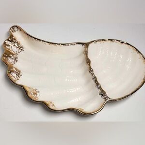 Vintage California Pottery Angel Wing Serving Dish